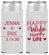 Personalized Wedding Slim Can Coolers - Happy Wife Happy Life | 393