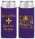Personalized Wedding Slim Can Coolers - Mardi Gras | 398