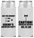 Personalized Bachelor Party Slim Can Coolers - Caution Expires On | 40013