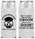 Personalized Bachelor Party Slim Can Coolers - Groom Doom Skull | 40041