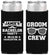 Personalized Bachelor Party Slim Can Coolers - Groom Crew | 40047