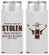 Personalized Bachelor Party Slim Can Coolers - Stolen | 40053