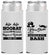 Personalized Bachelor Party Slim Can Coolers - Wig Or Stache | 40058