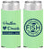 Personalized Wedding Slim Can Coolers - Two Less Fish In The Sea | 420