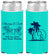 Personalized Wedding Slim Can Coolers - Beach | 423