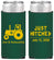 Personalized Wedding Slim Can Coolers - Just Hitched Tractor | 429