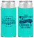 Personalized Wedding Slim Can Coolers - Sandy Feet Salty Kisses | 434