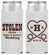 Personalized Wedding Slim Can Coolers - Stolen Monogram | 474