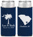 Personalized Wedding Slim Can Coolers - Palmetto Tree | 476