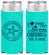 Personalized Wedding Slim Can Coolers - Sandy Feet Salty Kisses | 488