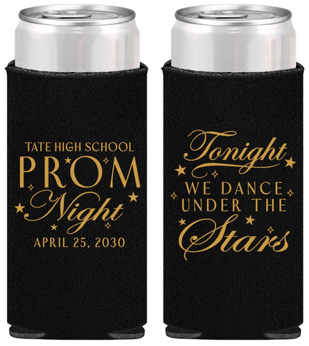 Personalized Prom Slim Can Coolers - Tonight We Dance | 50000