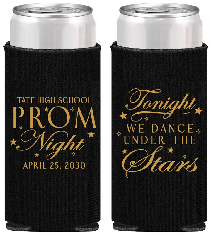 Personalized Prom Slim Can Coolers - Tonight We Dance | 50000