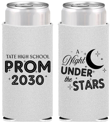 Personalized Prom Slim Can Coolers - A Night Under The Stars | 50004
