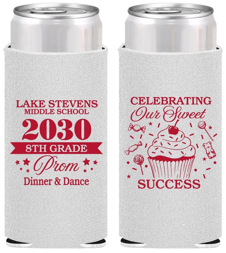 Personalized Prom Slim Can Coolers - 8th Grade Dance | 50013
