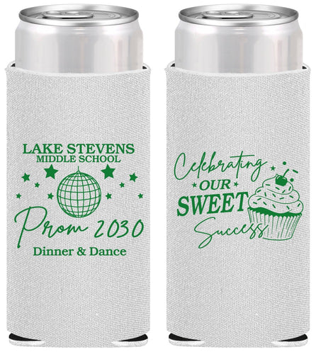 Personalized Prom Slim Can Coolers - Middle School Dance | 50014