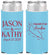 Personalized Wedding Slim Can Coolers - Aruba | 504