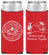 Personalized Wedding Slim Can Coolers - Domincan Republic | 523