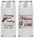 Personalized Wedding Slim Can Coolers - I Walk The Line | 555