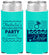 Personalized Bachelorette Slim Can Coolers - Rocking The River | 60033
