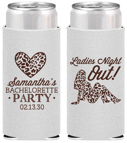Personalized Bachelorette Slim Can Coolers - Ladies Night Out | 60086