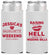 Personalized Bachelorette Slim Can Coolers - Raising A Little Hell | 60106