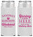 Personalized Bachelorette Slim Can Coolers - Raising A Little Hell | 60108