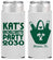Personalized Bachelorette Slim Can Coolers - Beach | 60126
