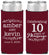 Personalized Anniversary Slim Can Coolers - 10 Years Of Marriage | 80000