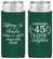 Personalized Anniversary Slim Can Coolers - Cheers To 45 Years | 80006