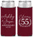 Personalized Anniversary Slim Can Coolers - Cheers To 55 Years | 80008