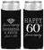 Personalized Anniversary Slim Can Coolers - 60th Wedding | 80019