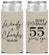 Personalized Anniversary Slim Can Coolers - Just Married 55 Years Ago | 80028