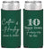 Personalized Anniversary Slim Can Coolers - Just Married 10 Years Ago | 80030