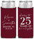 Personalized Anniversary Slim Can Coolers - 25 Years Of Marriage | 80032