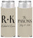 Personalized Wedding Slim Can Coolers - Two Letter Monogram | 802