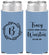 Personalized Wedding Slim Can Coolers - Monogram | 804