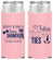 Personalized Baby Shower Slim Can Coolers - Gender Reveal Tutus Or Ties | 90033