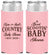 Personalized Baby Shower Slim Can Coolers - Boot Scootin | 90100