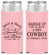 Personalized Baby Shower Slim Can Coolers - New Cowboy | 90104