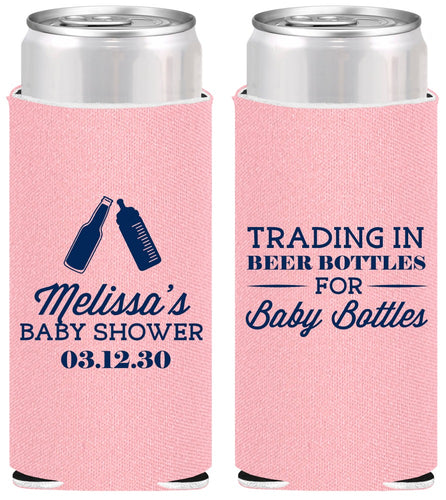 Personalized Baby Shower Slim Can Coolers - Bottles | 90115