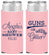 Personalized Baby Shower Slim Can Coolers - Guns Or Glitter | 90130