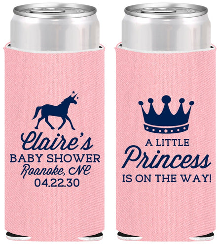 Personalized Baby Shower Slim Can Coolers - Little Princess | 90174