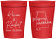 Personalized Wedding 16 oz Stadium Cups - Alabama | 100