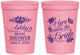 Personalized Bridal Shower 16 oz Stadium Cups - Here Comes The Bride | 100000