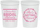 Personalized Bridal Shower 16 oz Stadium Cups - She's Getting Married | 100003
