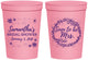 Personalized Bridal Shower 16 oz Stadium Cups - Soon To Be Mrs | 100004