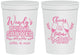 Personalized Bridal Shower 16 oz Stadium Cups - Future Mrs | 100011