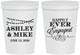 Personalized Engagement 16 oz Stadium Cups - Happily Ever Engaged | 10006