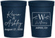 Personalized Wedding 16 oz Stadium Cups - Colorado | 105