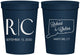 Personalized Wedding 16 oz Stadium Cups - Connecticut | 106